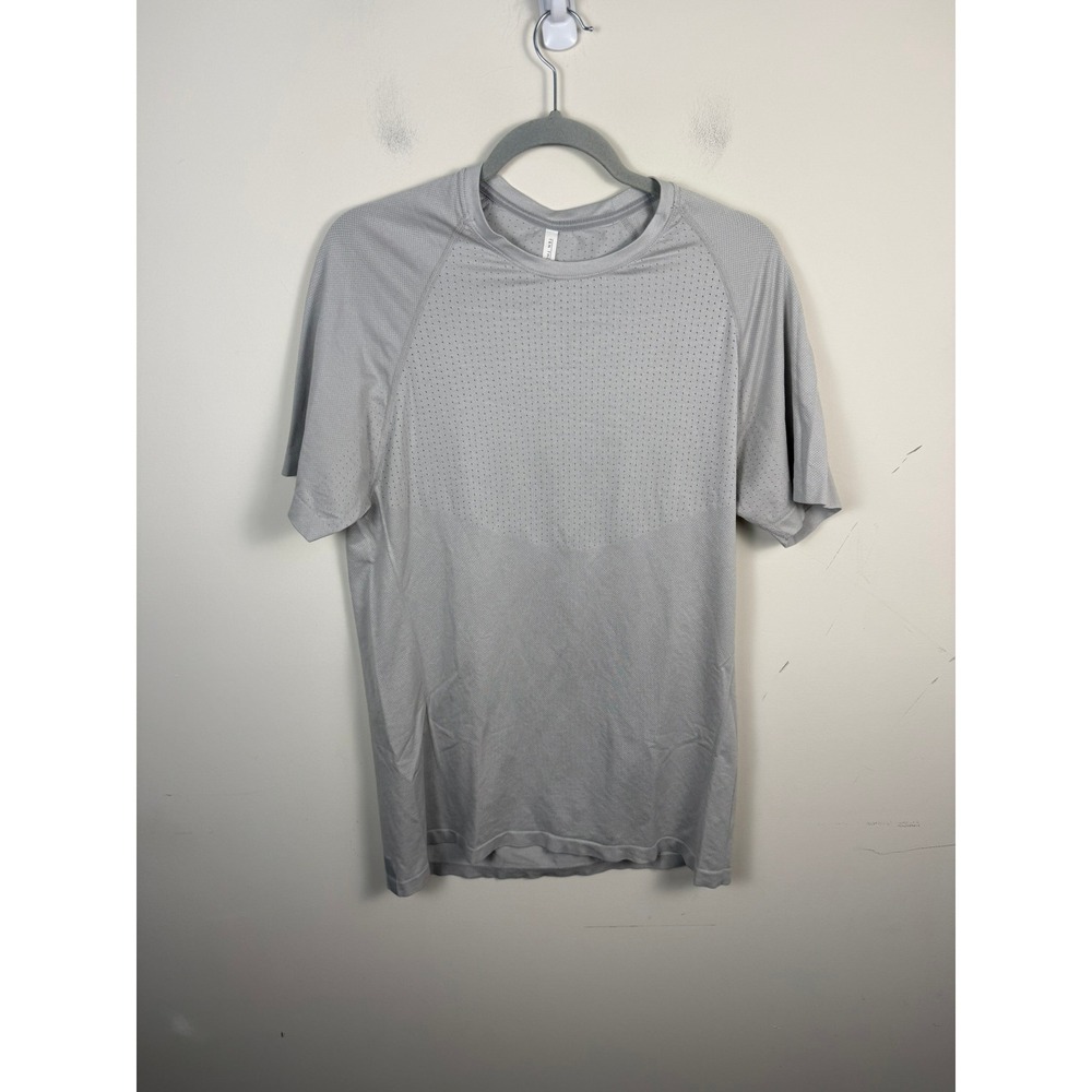 Ten Thousand Seamless Shirt Mens Large Gray Training Tee TTKT019 Short Sleeve